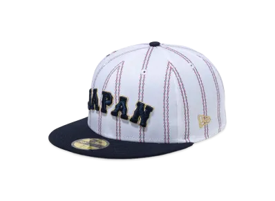 NEW ERA 59Fifty World Baseball Classic Japan Logo Muso Stripe "White/Navy"