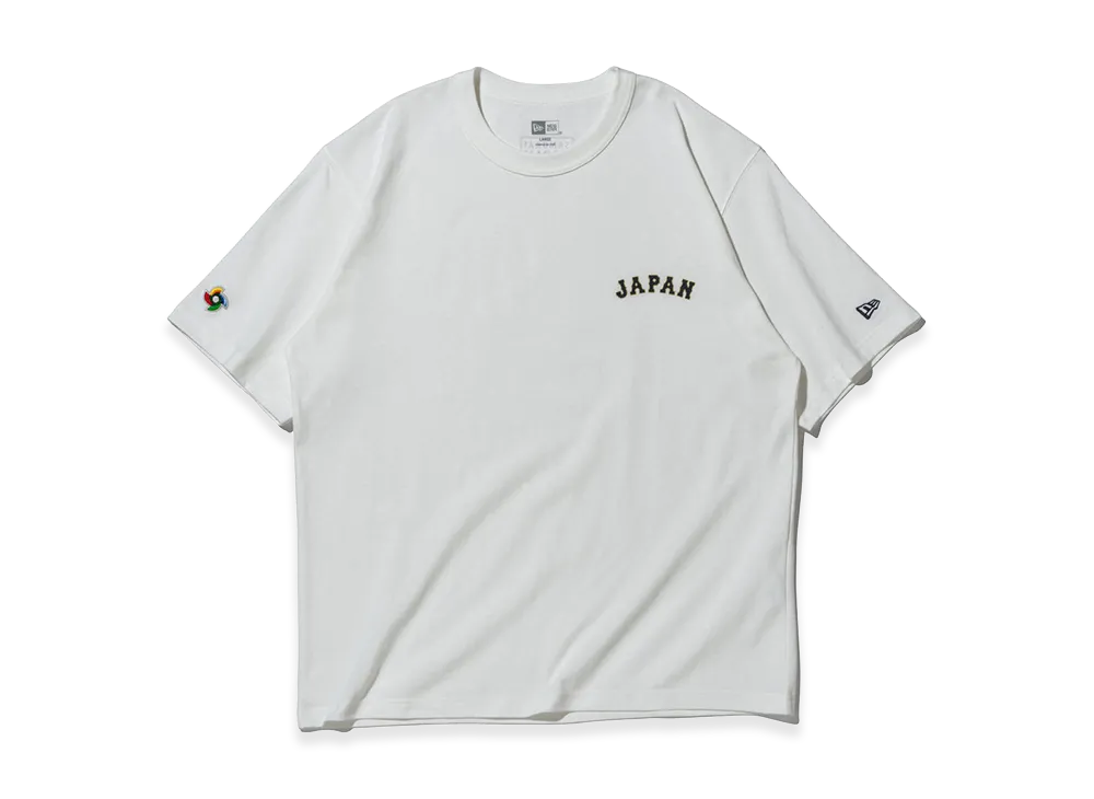 NEW ERA Short Sleeve Washed Cotton T-Shirt World Baseball Classic Japan "Off White"