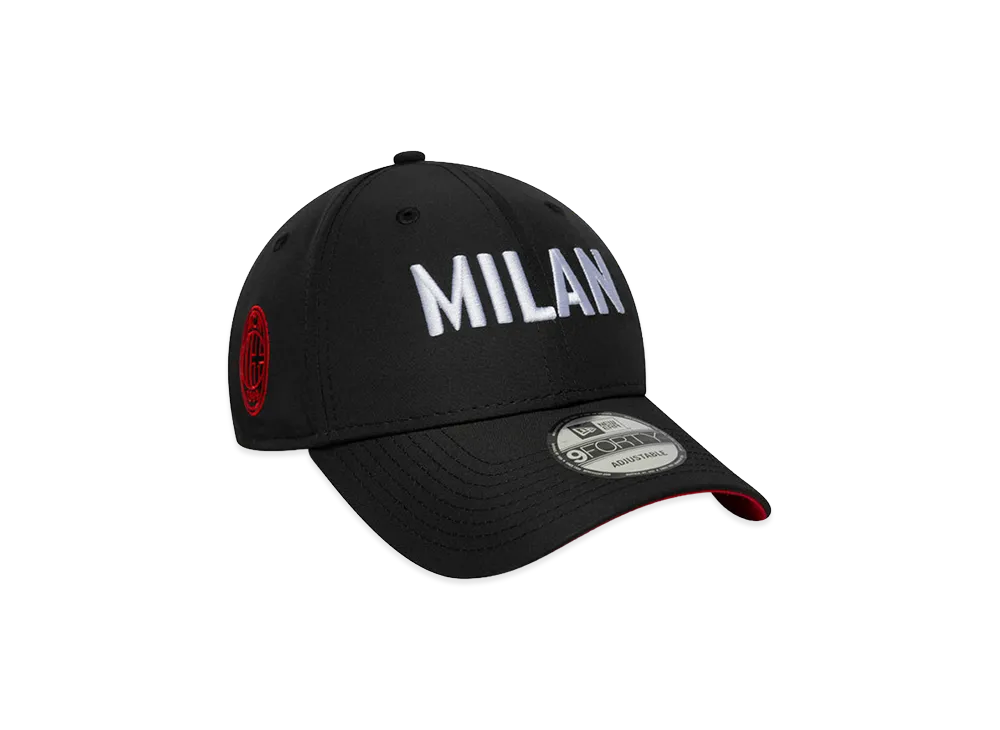 NEW ERA x AC Milan 9Forty Wordmark "Black"
