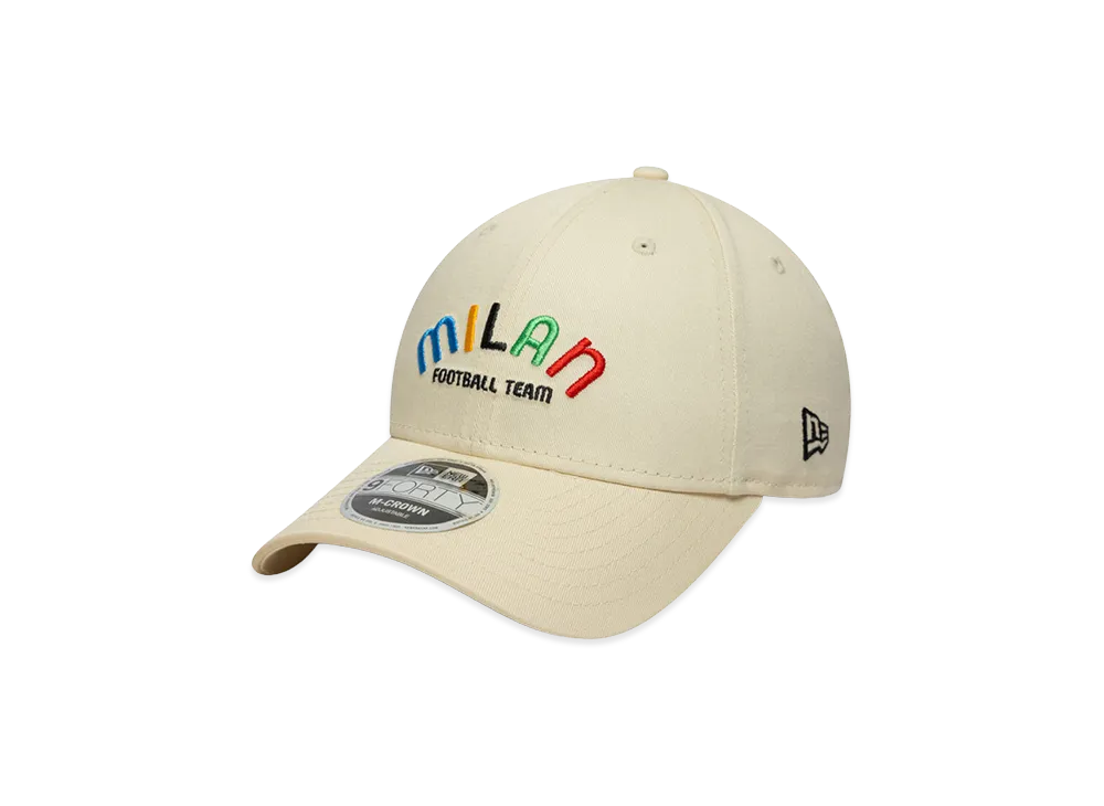 NEW ERA x AC Milan 9Forty M-Crown Wordmark "Ivory"