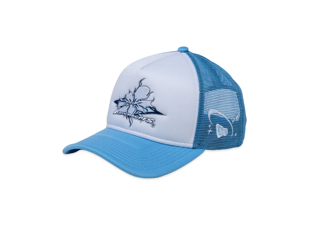 NEW ERA x Rave Racers 9Forty A-Frame Trucker Guccimaze "Light Blue"