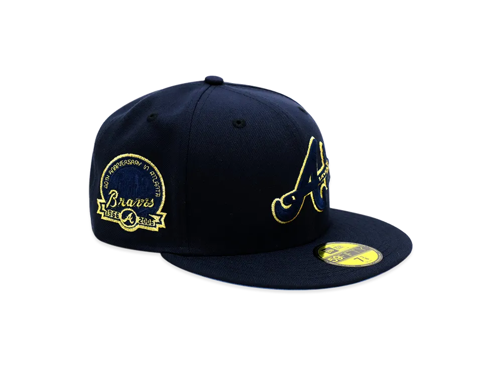 NEW ERA x MLB The Cap 59Fifty Glow In The Dark Atlanta Braves "Navy"