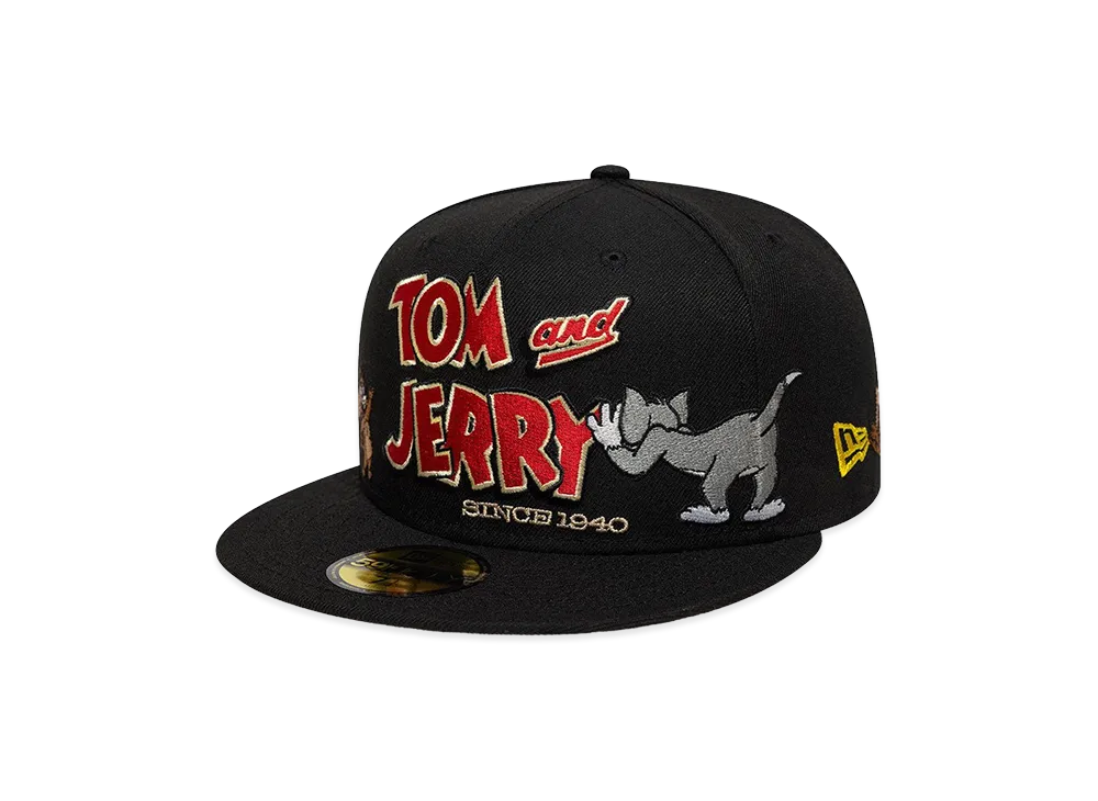 NEW ERA 59Fifty Tom and Jerry 85TH Allover "Black"