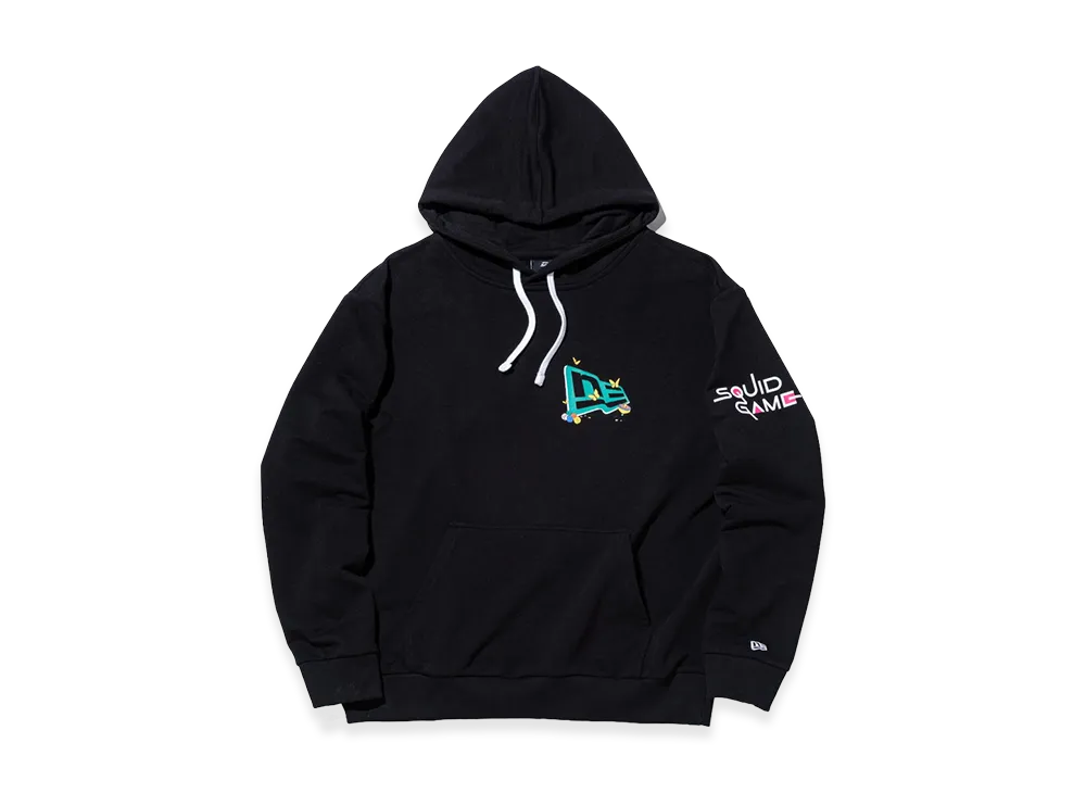 NEW ERA French Terry Oversized Hoodie Squid Game "Black"
