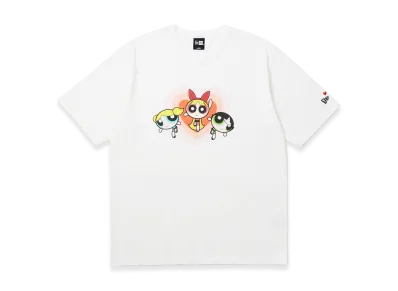 NEW ERA S/S Washed Cotton T-Shirt The Powerpuff Girls Heart "Off White"
