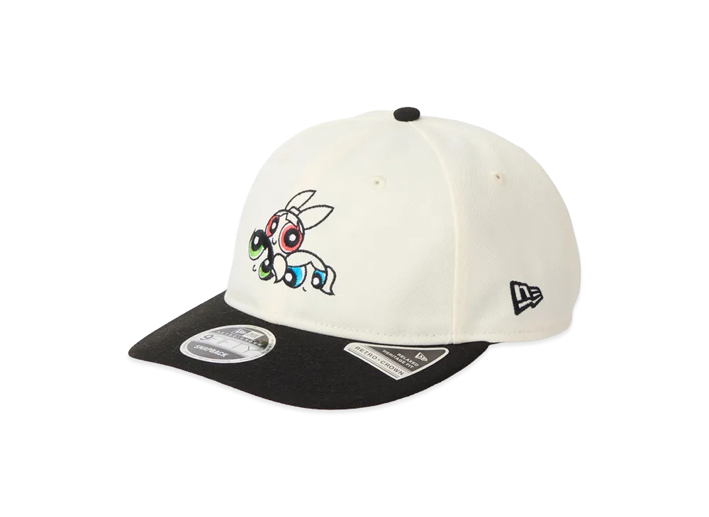 NEW ERA PC 9Fifty Curved Visor The Powerpuff Girls 2-Tone "Chrome White/Black"