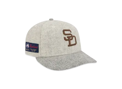 NEW ERA PC 59FIFTY Moon San Diego Padres Cooperstown "Gray"