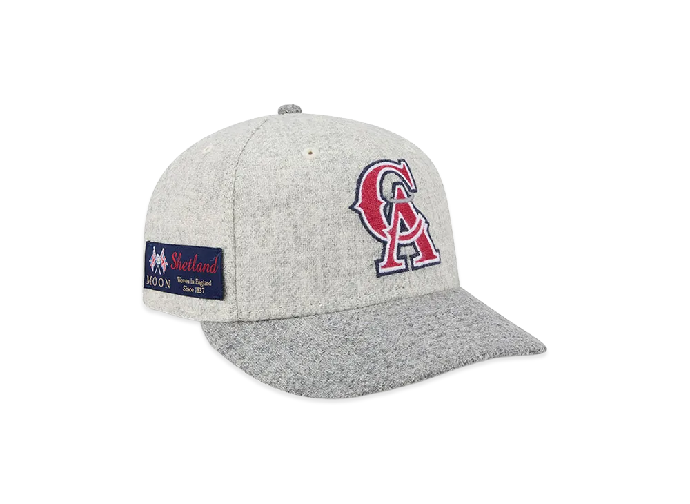 NEW ERA PC 59FIFTY Moon California Angels Cooperstown "Gray"