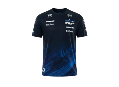 NEW ERA Short Sleeve Tech T-Shirt Atlassian Williams F1 Team Alex Albon 23 "Navy"