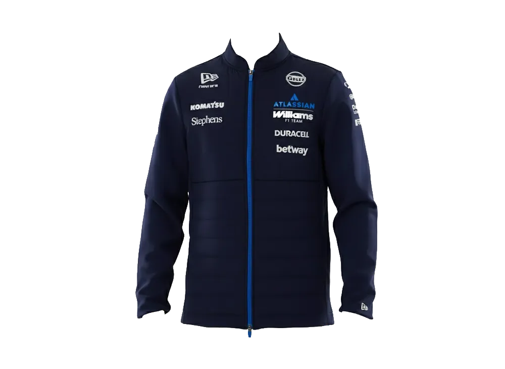 NEW ERA Hybrid Padded Jacket Atlassian Williams F1 Team "Navy"