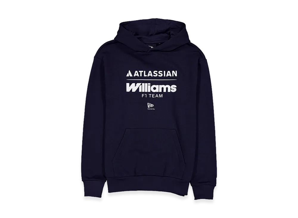 NEW ERA French Terry Oversized Sweatshirt Pullover Hoodie Atlassian Williams F1 Team "Navy"