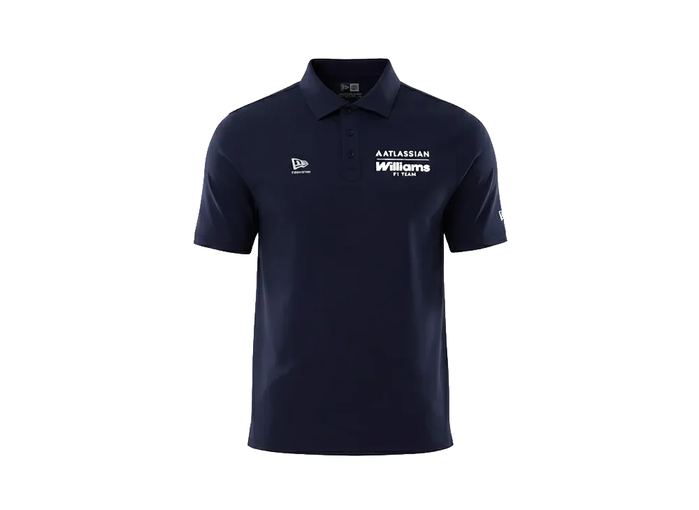 NEW ERA Short Sleeve Polo Shirt Atlassian Williams F1 Team "Navy"