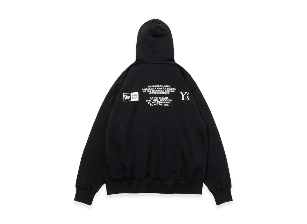 NEW ERA x Y's Sweat Full Zip Hoodie SS26 Stitch Color Word Logo "Black"