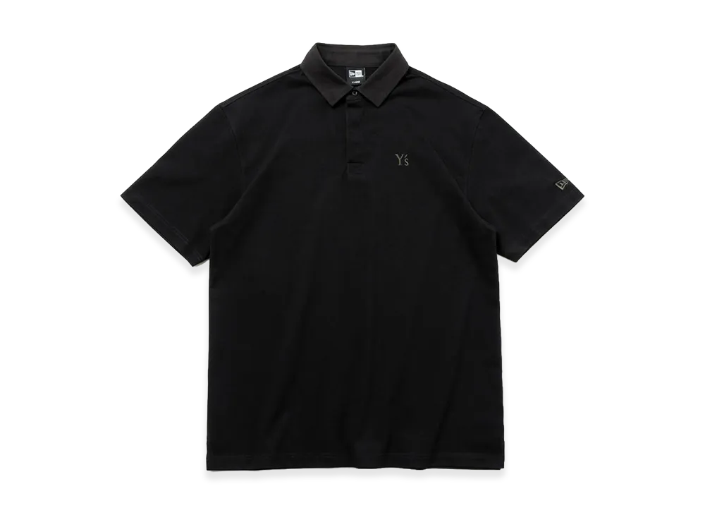 NEW ERA x Y's Short Sleeve Polo Shirt SS26 Word Logo "Black"