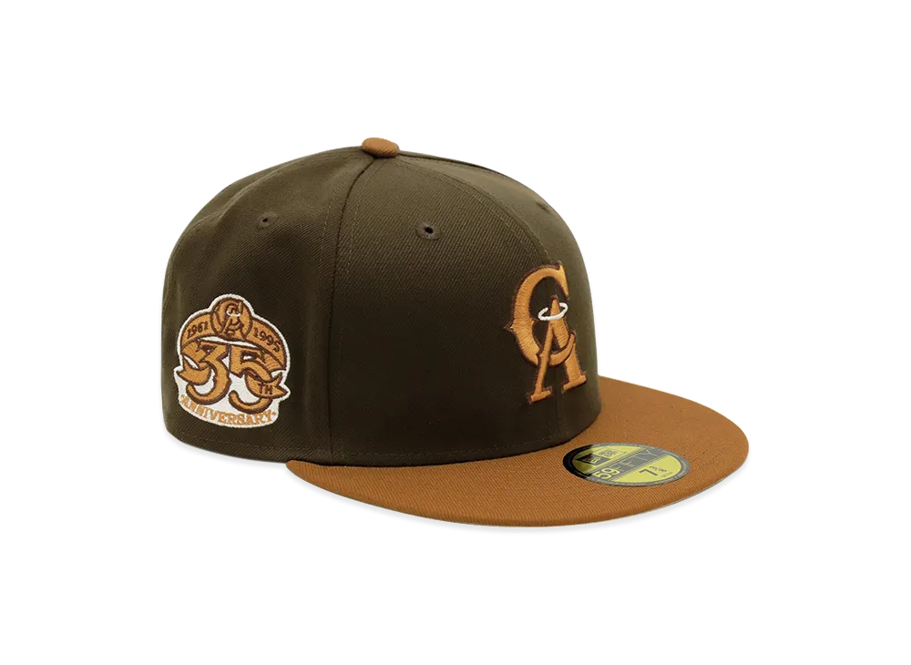 NEW ERA x THE CAP 59Fifty Timberveil California Angels "Walnut"