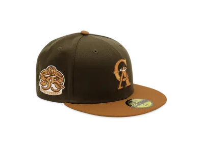NEW ERA x THE CAP 59Fifty Timberveil California Angels "Walnut"