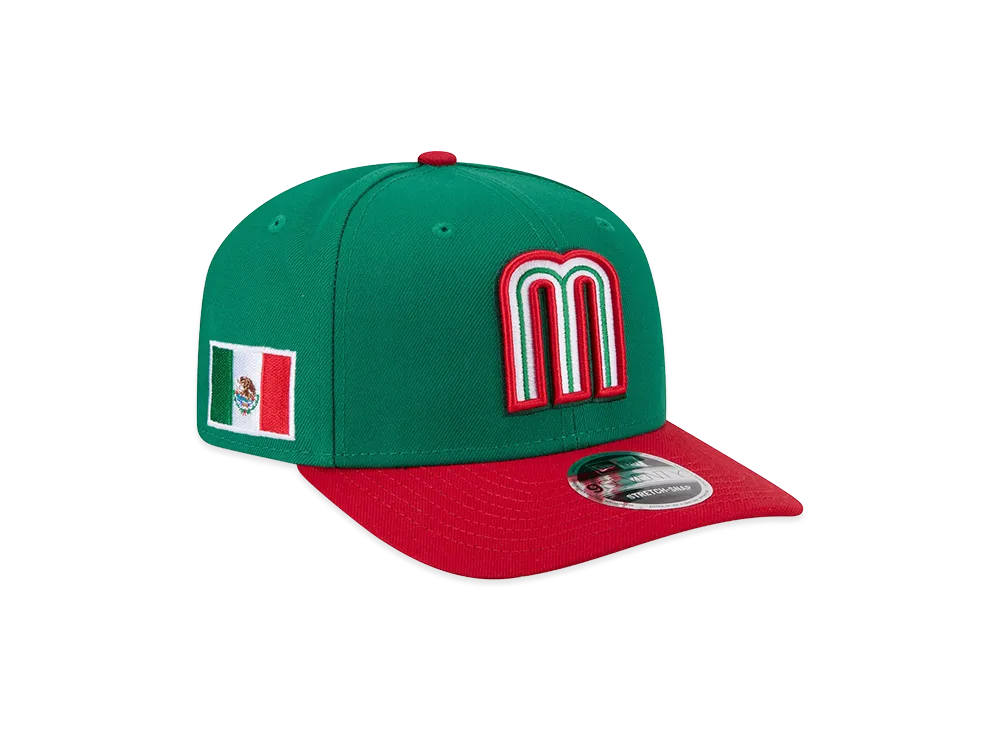 NEW ERA Mexico Baseball 2026WBC World Baseball Classic 9Seventy Adjustable Hat "Green/Red"