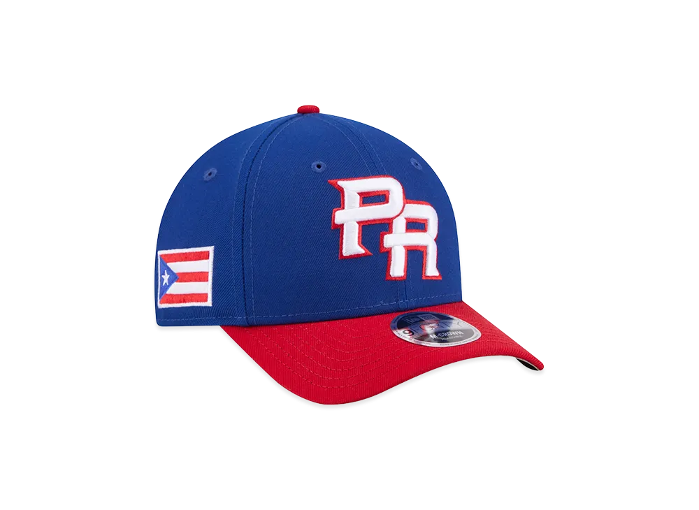 NEW ERA Puerto Rico Baseball 2026WBC World Baseball Classic 9Forty M-Crown Adjustable Hat "Blue/Red"
