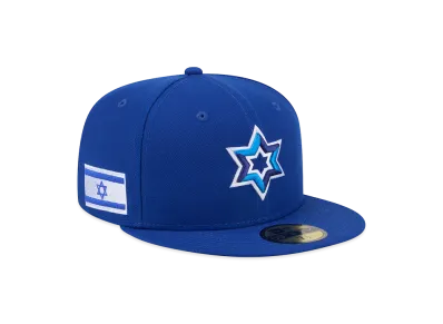 NEW ERA Israel Baseball 2026WBC World Baseball Classic 59Fifty Fitted Hat "Blue"