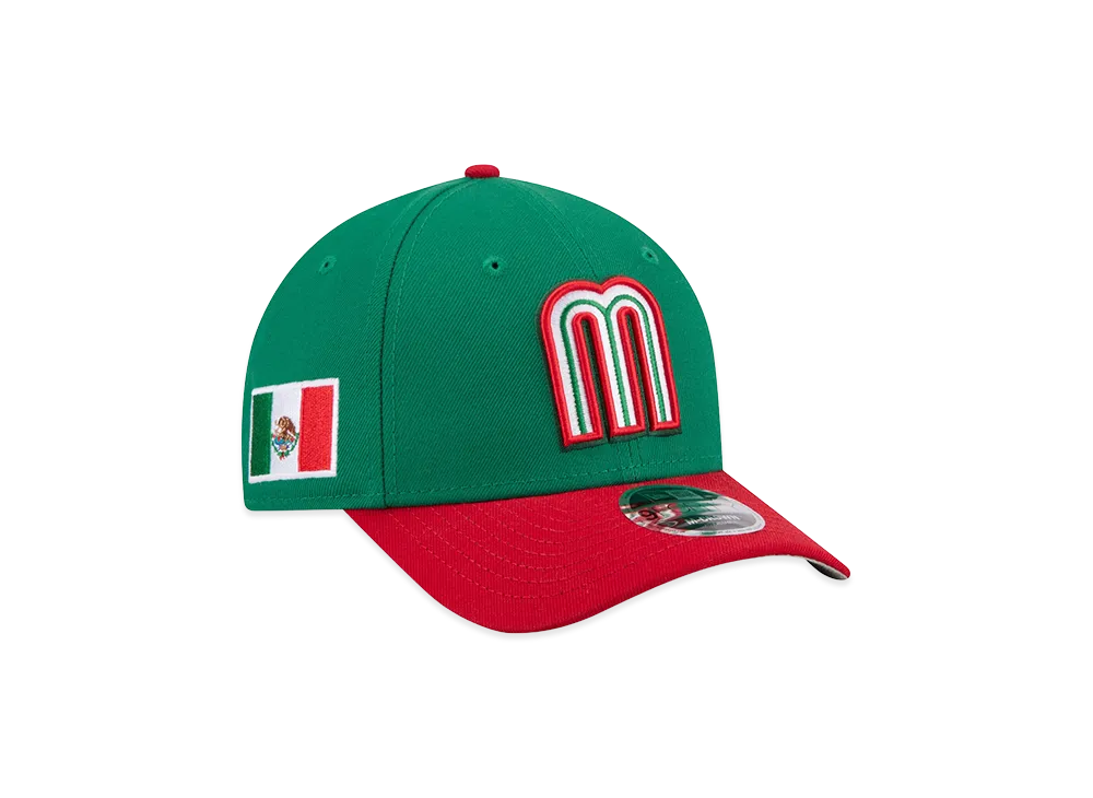 NEW ERA Mexico Baseball 2026WBC World Baseball Classic 9Forty M-Crown Adjustable Hat "Green/Red"
