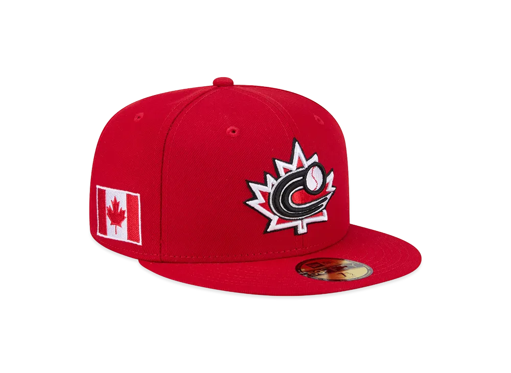 NEW ERA Canada Baseball 2026WBC World Baseball Classic 59Fifty Fitted Hat "Red"