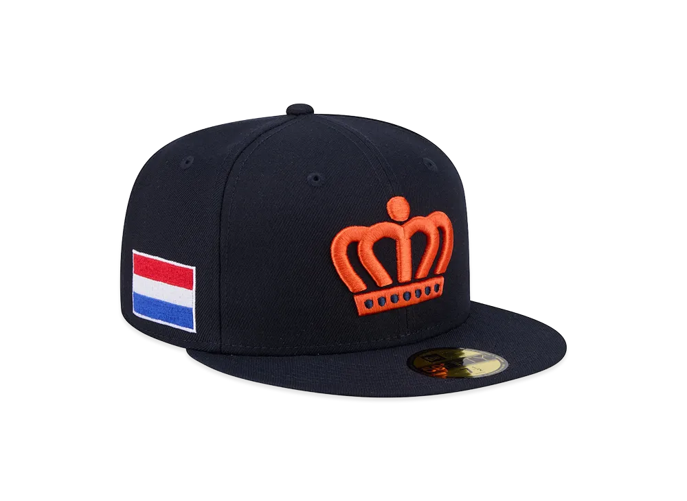 NEW ERA Netherlands Baseball 2026WBC World Baseball Classic 59Fifty Fitted Hat "Navy"