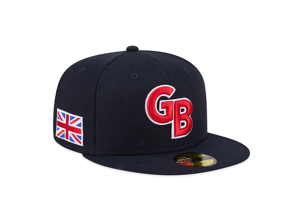 NEW ERA Great Britain Baseball 2026WBC World Baseball Classic 59Fifty Fitted Hat "Navy"