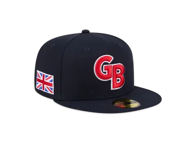 NEW ERA Great Britain Baseball 2026WBC World Baseball Classic 59Fifty Fitted Hat "Navy"