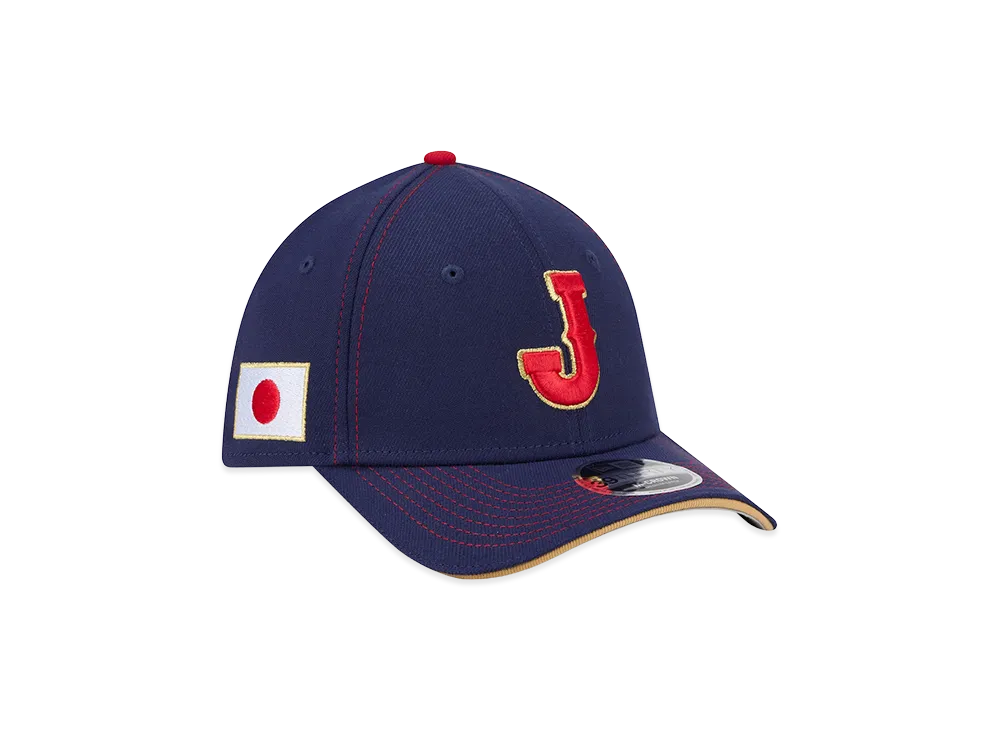 NEW ERA Japan Baseball 2026WBC World Baseball Classic M-Crown 39Thirty Flex Hat "Navy"