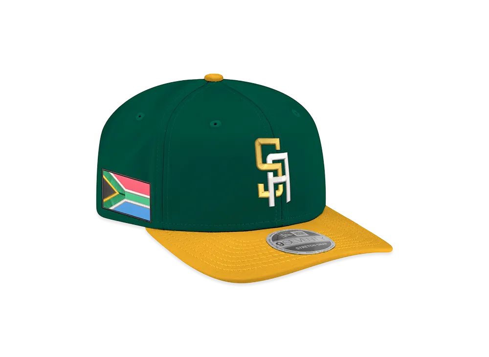 NEW ERA South Africa Baseball 2025 World Baseball Classic Qualifier 9Seventy Adjustable Hat "Dark Green"