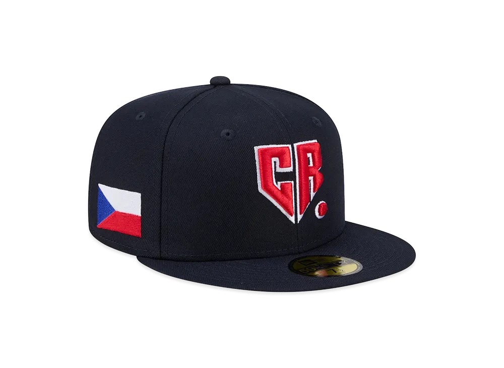 NEW ERA Czech Republic Baseball 2026WBC World Baseball Classic 59Fifty Fitted Hat "Navy"