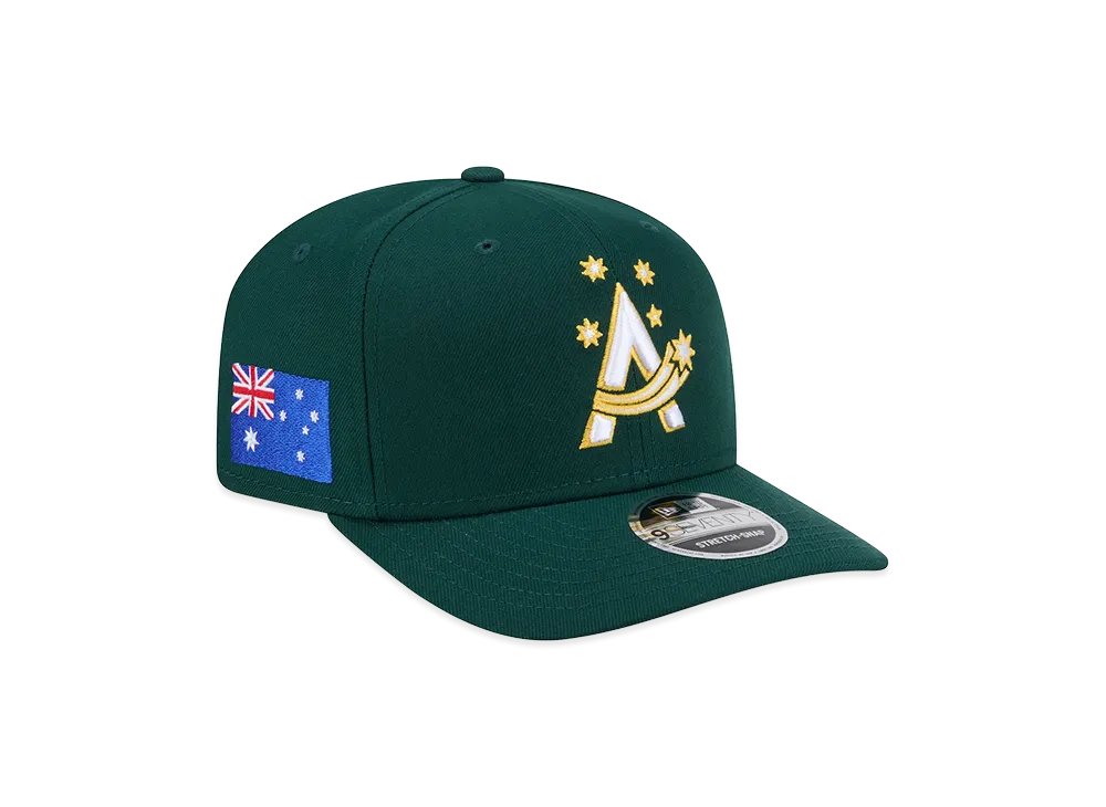 NEW ERA Australia Baseball 2026WBC World Baseball Classic 9Seventy Adjustable Hat "Dark Green"