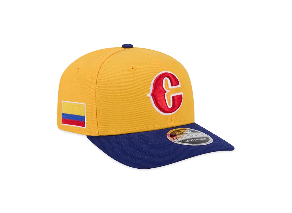 NEW ERA Colombia Baseball 2026WBC World Baseball Classic 9Seventy Adjustable Hat "Yellow/Blue"