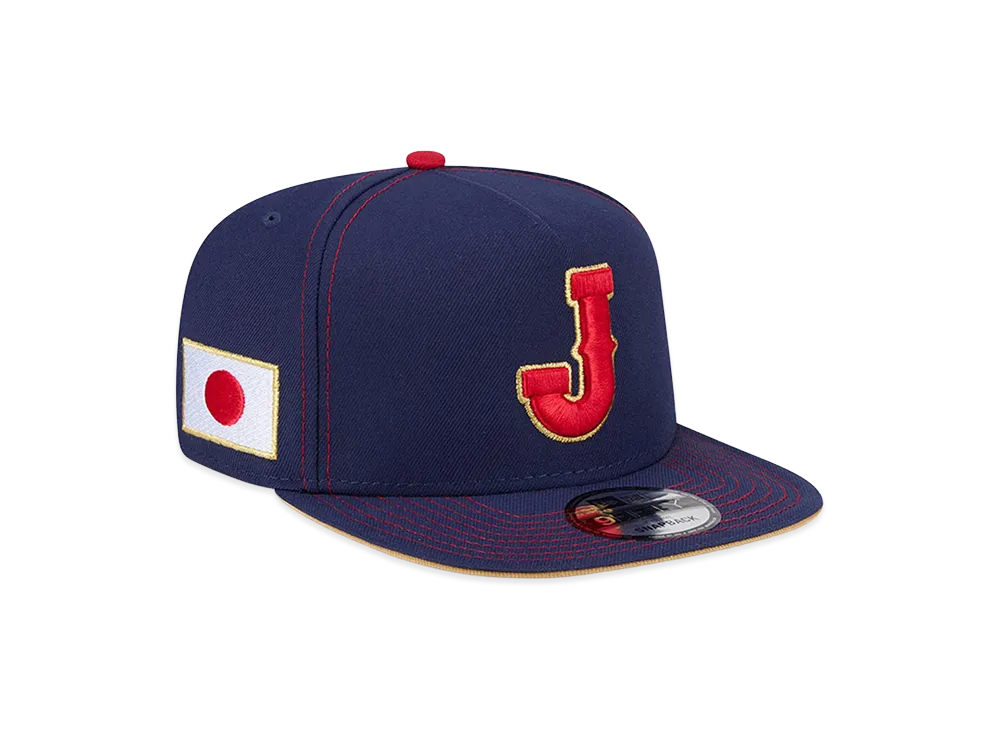 NEW ERA Japan Baseball 2026WBC World Baseball Classic 9Fifty A-Frame Snapback Hat "Navy"