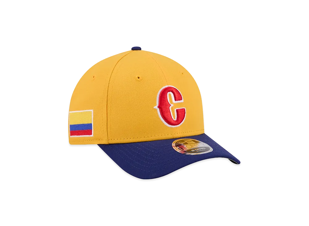 NEW ERA Colombia Baseball 2026WBC World Baseball Classic 9Forty M-Crown Adjustable Hat "Yellow/Blue"