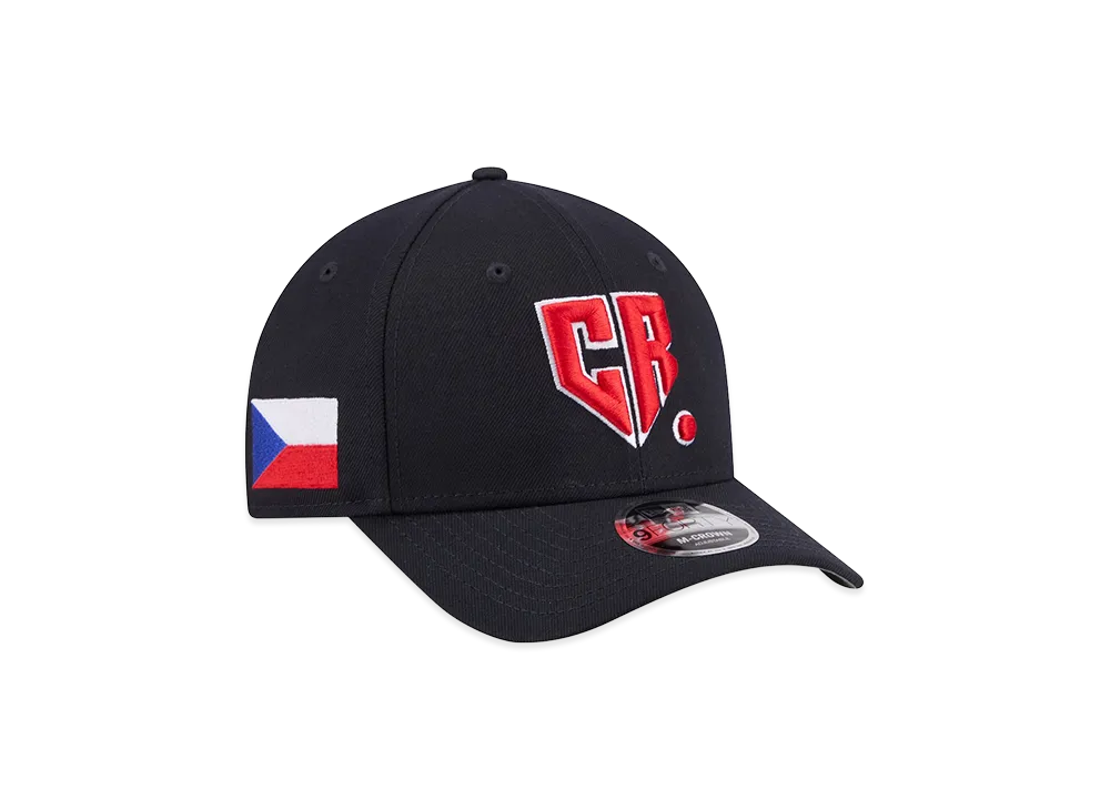 NEW ERA Czech Republic Baseball 2026WBC World Baseball Classic 9Forty M-Crown Adjustable Hat "Navy"