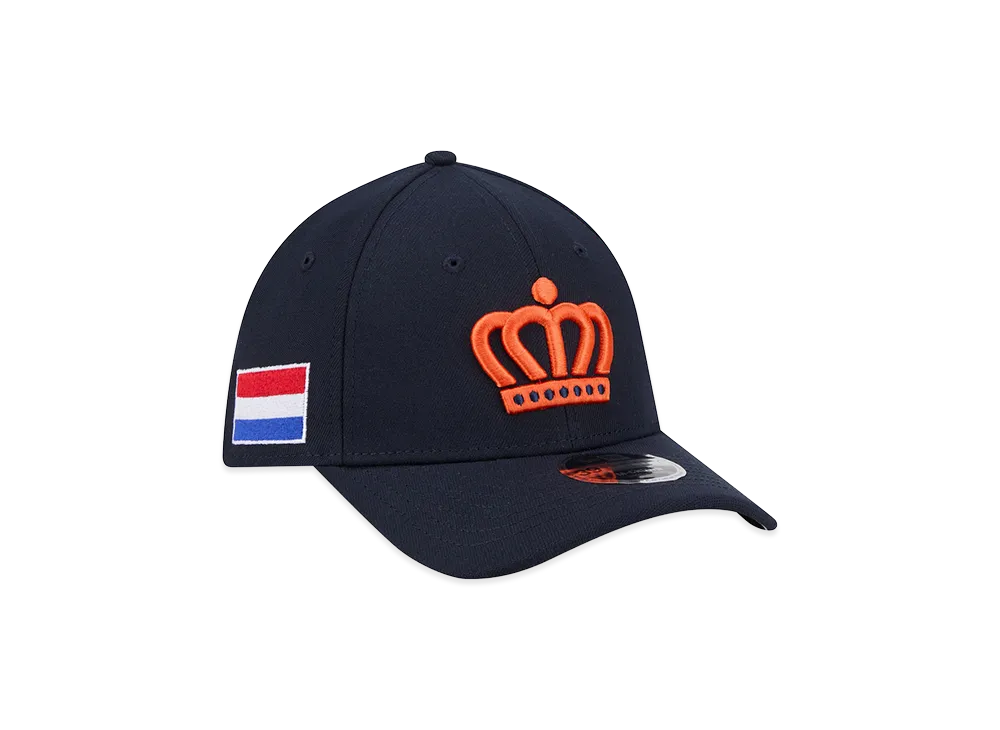 NEW ERA Netherlands Baseball 2026WBC World Baseball Classic M-Crown 39Thirty Flex Hat "Navy"
