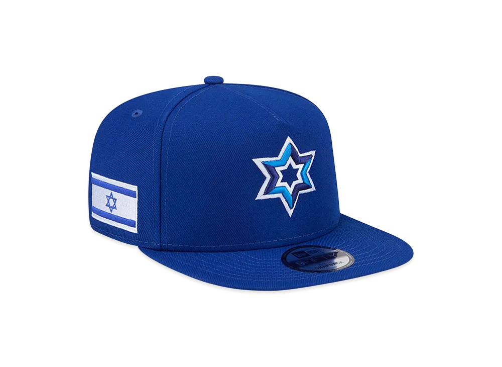 NEW ERA Israel Baseball 2026WBC World Baseball Classic 9Fifty A-Frame Snapback Hat "Blue"