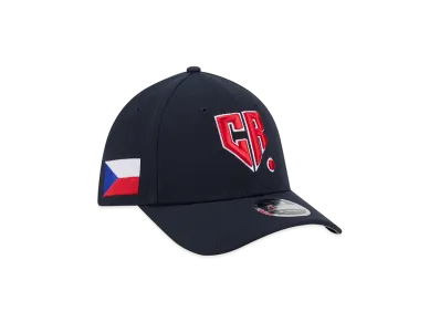 NEW ERA Czech Republic Baseball 2026WBC World Baseball Classic M-Crown 39Thirty Flex Hat "Navy"