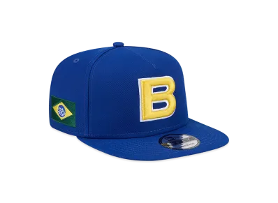 NEW ERA Brazil Baseball 2026WBC World Baseball Classic 9Fifty A-Frame Snapback Hat "Blue"