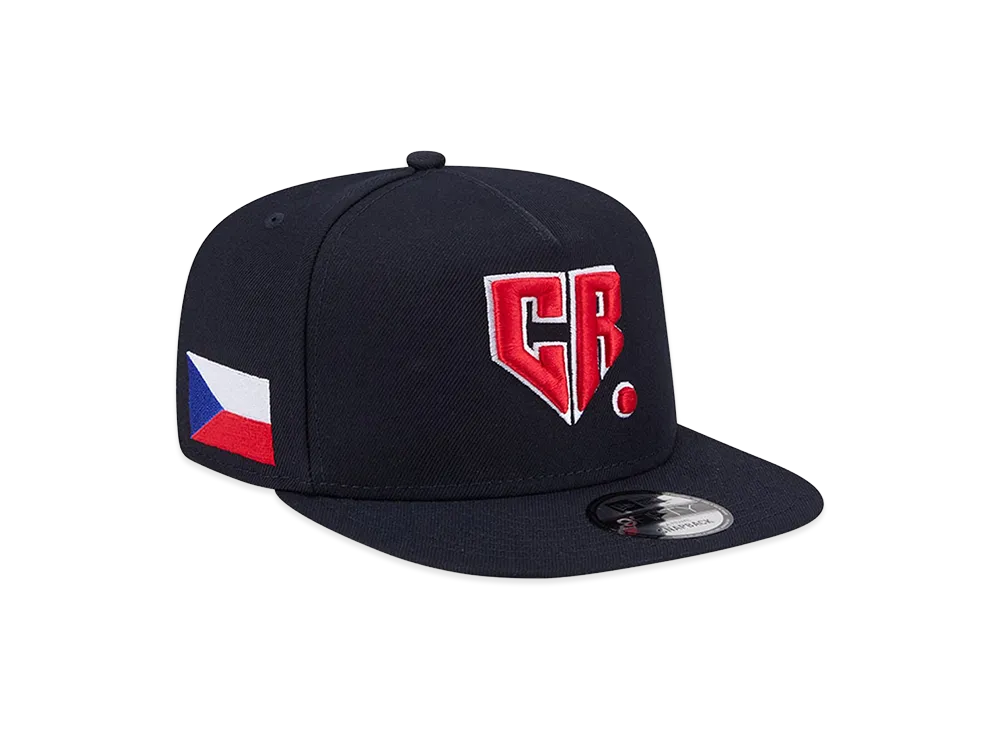NEW ERA Czech Republic Baseball 2026WBC World Baseball Classic 9Fifty A-Frame Snapback Hat "Navy"