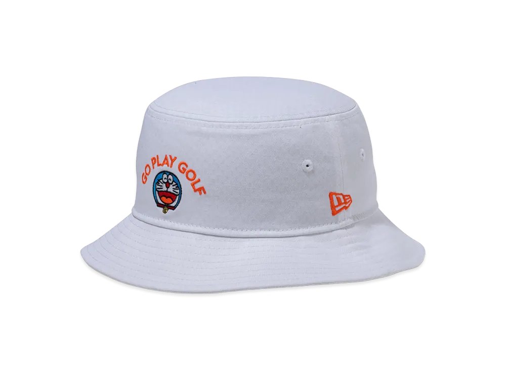 NEW ERA x Doraemon Bucket-01 Go Play Golf "White"