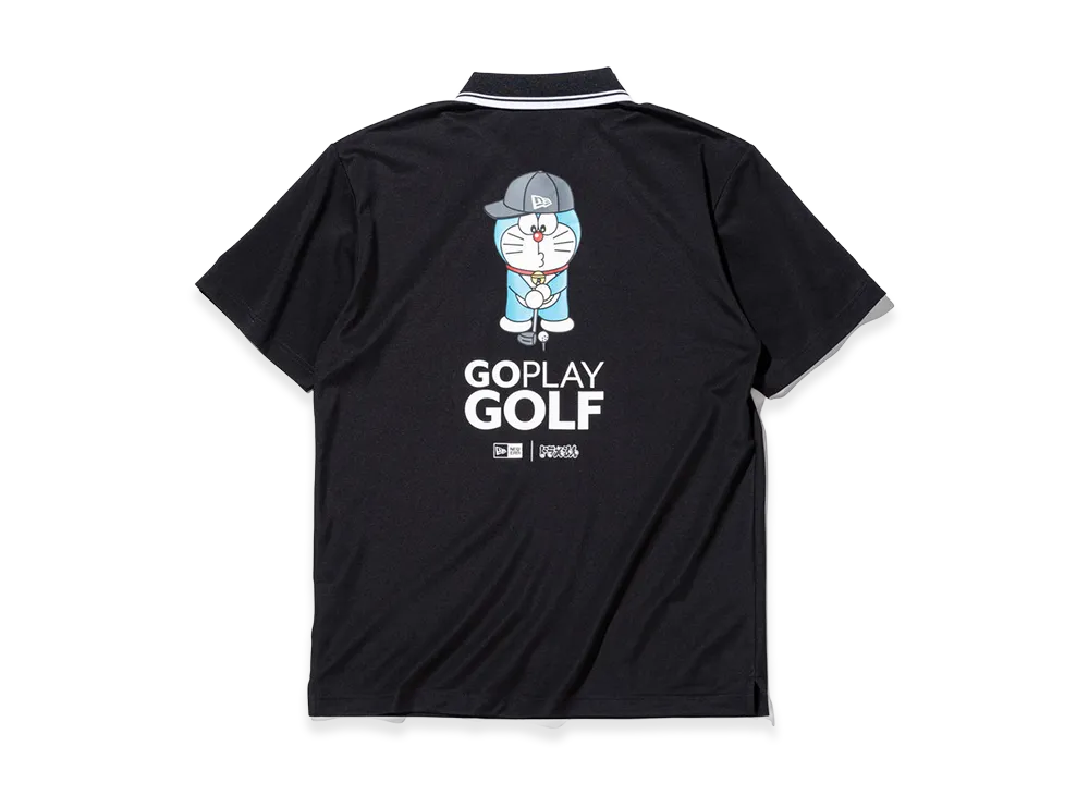 NEW ERA x Doraemon S/S Pique Polo Shirt Go Play Golf "Black"
