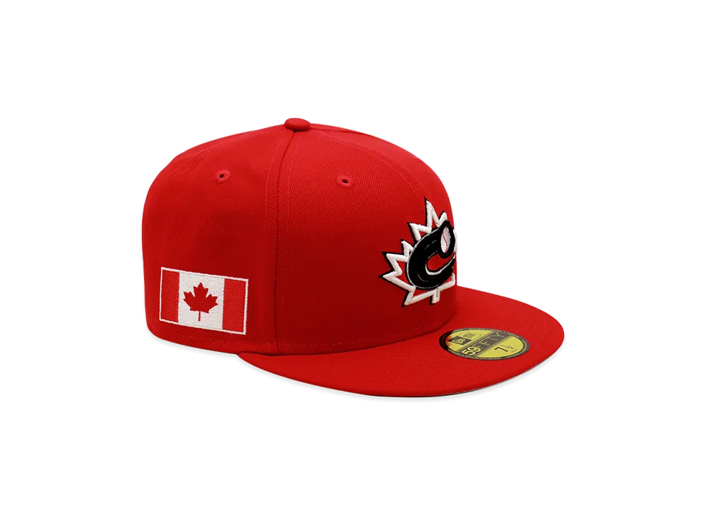 NEW ERA x THE CAP 59Fifty 2026 World Baseball Classic On-Field Canada "Scarlet"