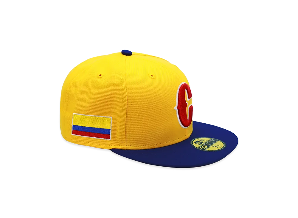 NEW ERA x THE CAP 59Fifty 2026 World Baseball Classic On-Field Colombia "Yellow/Dark Royal"