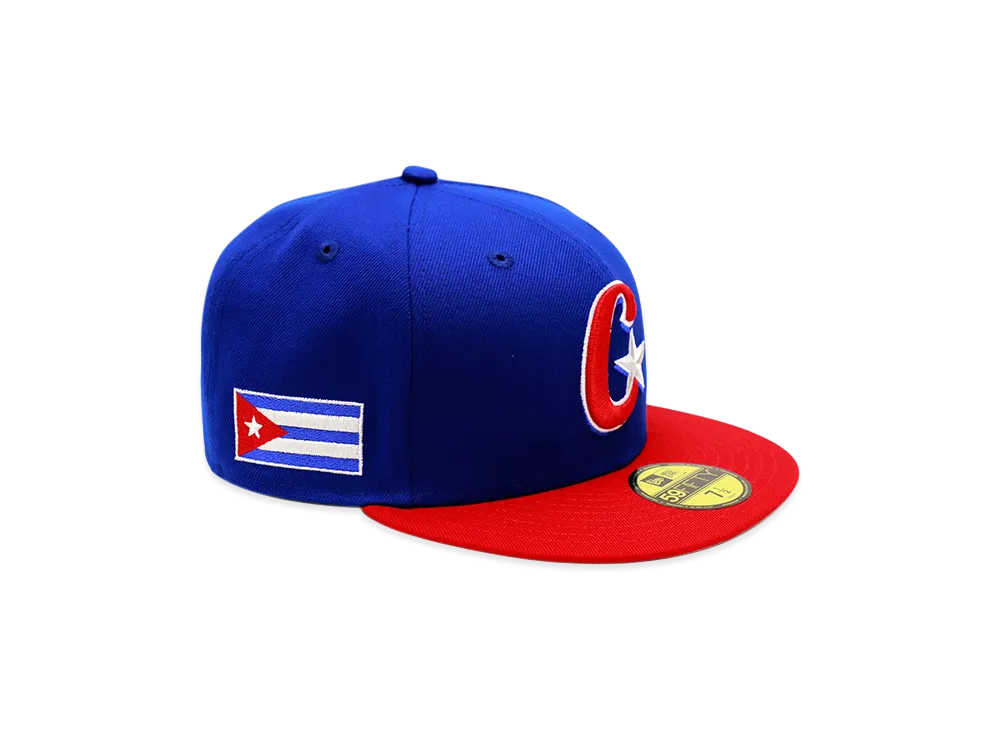 NEW ERA x THE CAP 59Fifty 2026 World Baseball Classic On-Field Cuba "Light Royal/Scarlet"