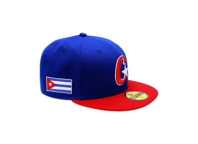 NEW ERA x THE CAP 59Fifty 2026 World Baseball Classic On-Field Cuba "Light Royal/Scarlet"