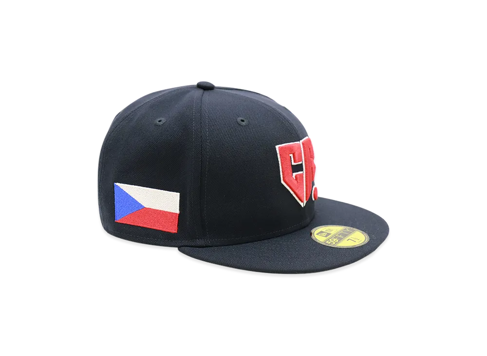 NEW ERA x THE CAP 59Fifty 2026 World Baseball Classic On-Field Czech Republic "Navy"
