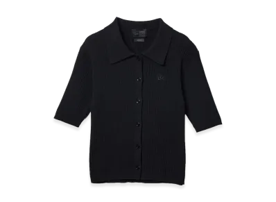 NEW ERA Women's Knit Polo Cardigan Black Label SS26 "Black"