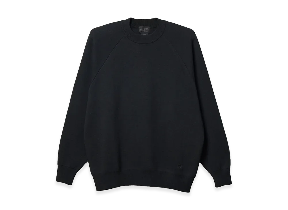 NEW ERA Crew Neck Knit Milano Rib Black Label SS26 "Black"